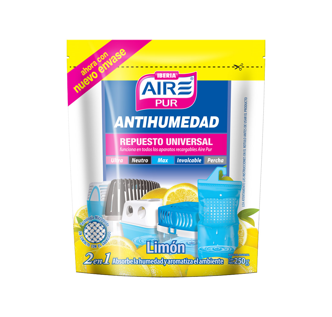 Antihumedad Repuesto Desodorante Limon Aire Pur 250 ml - arjosimarprod