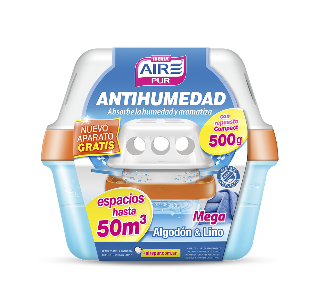 Aire Pur® Antihumedad Mega Algodón & Lino (espacios hasta 50m3)